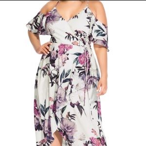 City Chic Garden Party Maxi Ivory